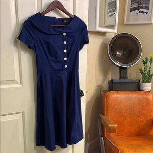 Elegant Navy Blue Dress